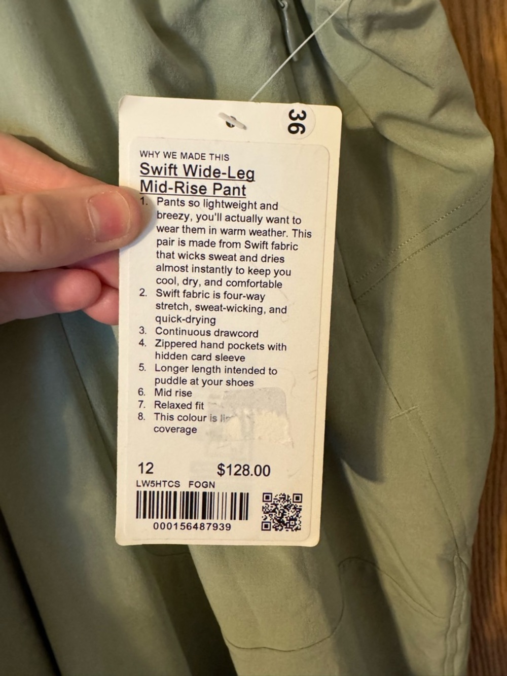 lululemon athletica Swift Mid-Rise Wide-Leg Pant - Picture 4 of 6